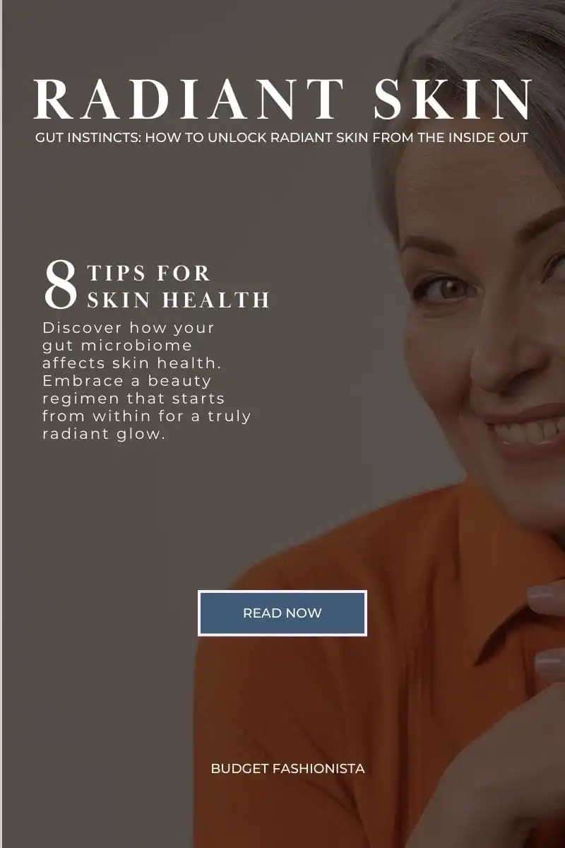 Smiling older woman with article title text overlay. 